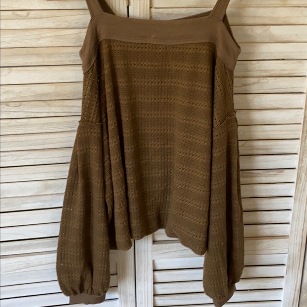 Brown Free People Sweater